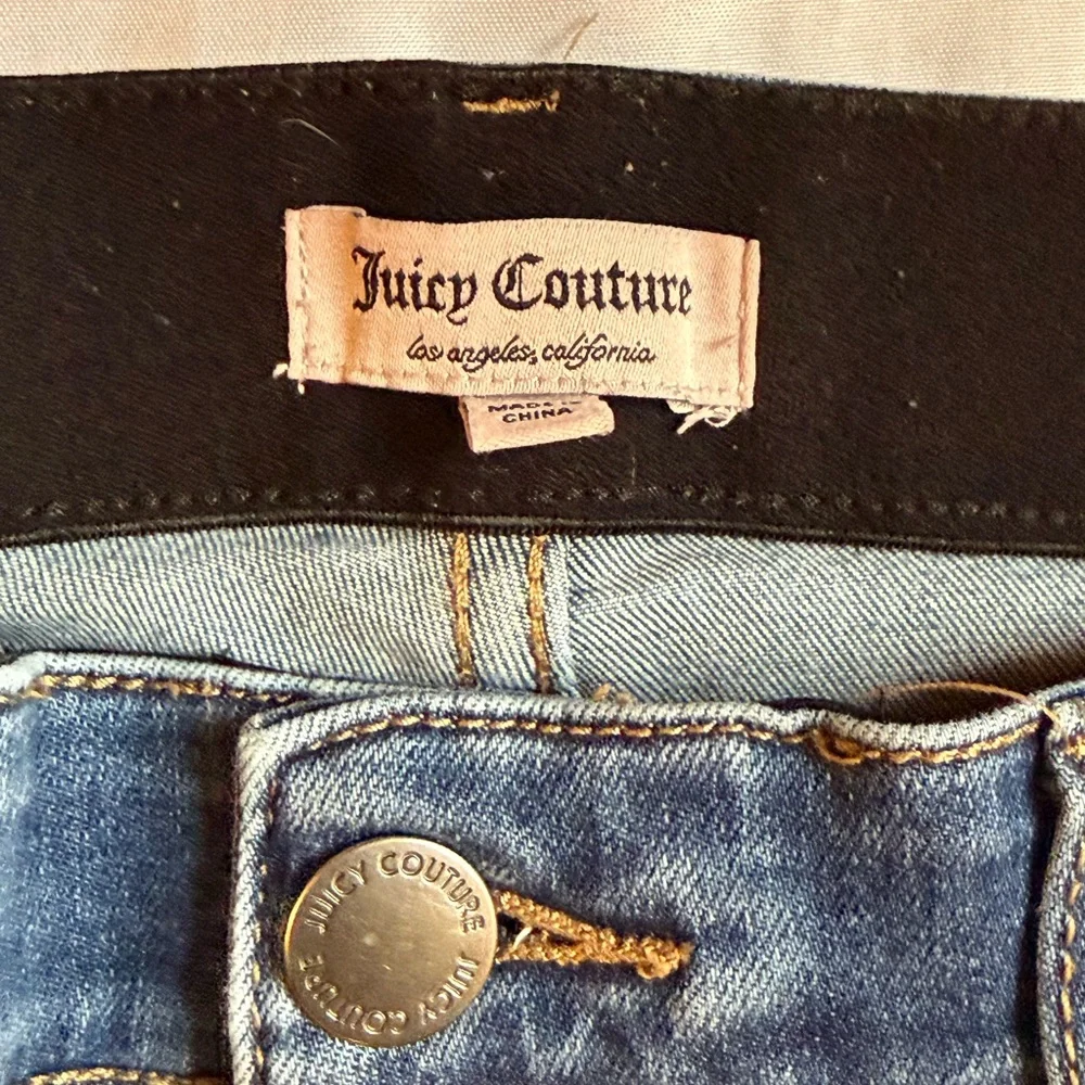 Juicy Couture Distressed Skinny‎ Jeans Size 8 Y2K Mid Rise Stretch